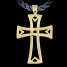 X1520 Celtic Cross Gold Pendant
