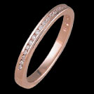 A1548 Round Brilliant Channel Set Rose Gold Wedding Ring