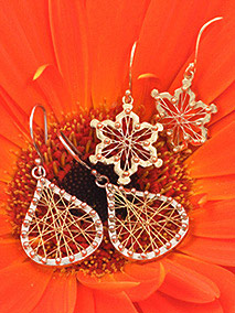 Webs of Gold Earrings