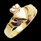 C1453 Claddagh Ring yellow gold