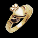C1453B Claddagh Ring yellow gold