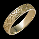 K510L Discovery yellow gold Pacifica style ring