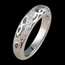 A1411 Enlightened White Gold Celtic Engagement Ring