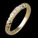 A1235S Trinity Yellow Gold Diamond Celtic Top Ring