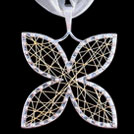 P1587 Daisy Shaped Gold Pendant