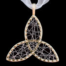 P1586 Trinity Celtic Theme Gold Pendant