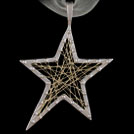 P1623N Star Yellow and White Gold Pendant