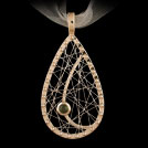 P1735  Gem Drop Green or Pink Tourmaline Pendant