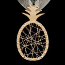 P1659 Pineapple Gold Pendant