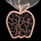 P1661 Apple Rose Gold Pendant