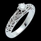 S1421 Irresistible White Gold Diamond Celtic Engagement Ring