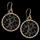 E1584 Circle Shape Gold Earrings