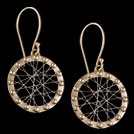 E1726 Delicate Circle Gold Earrings