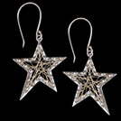 E1623N Star Shape Gold Earrings