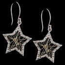 E1727 Starlight Star Shaped Gold Earrings