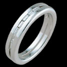 A1514 Baguette Diamond channel set wedding ring
