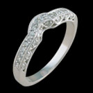 A2140DW Vintage curve beadset diamond wedding ring