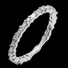 A1746DW Baguette and Round Diamond Eternity Ring