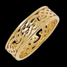 K100L Unity Yellow Gold Celtic Weave Wedding Ring