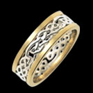 K104L Unity Yellow Gold Celtic Wedding Ring