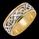 K160G Hope Gold Celtic Weave Wedding Ring